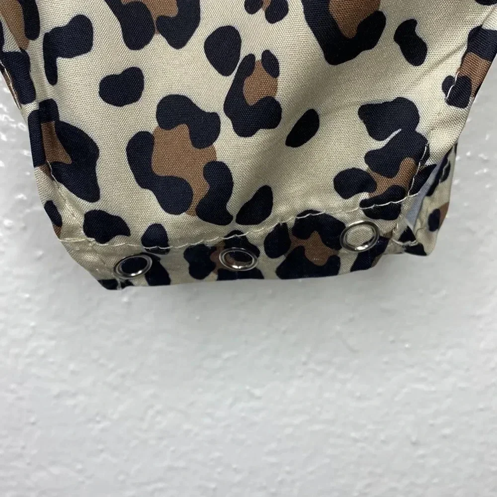 Leopard Short Sleeve Onesie With Matching Headband 2T